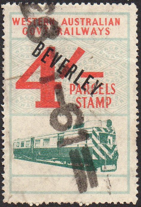 Third Issue of the Third Series Parcel Stamp Western Australia Railways